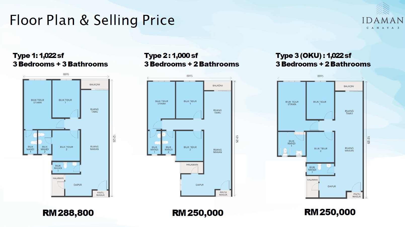 floor plan idaman cahaya 3