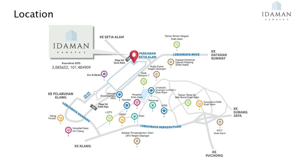 idaman cahaya 3 location