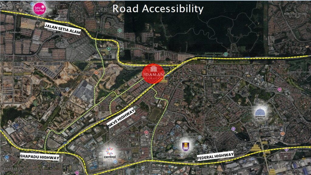 idaman cahaya 3 road accessibility
