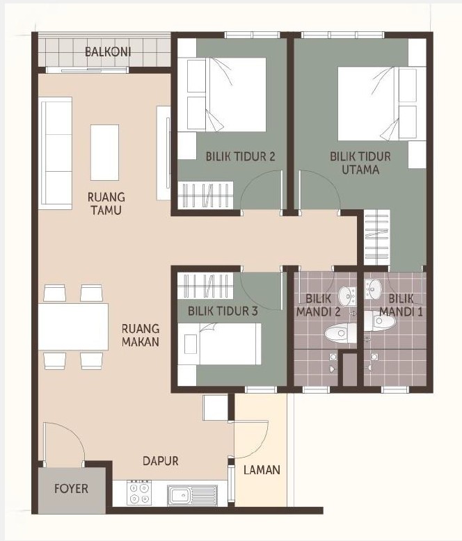 rsku bukit raja unit layout